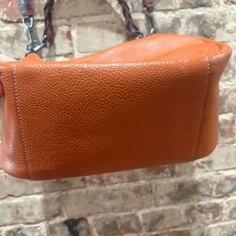 COACH Jules Hobo Sunset‎ Pebble Leather Snake Embossed Straps Purse C1571 - Picture 7 of 16